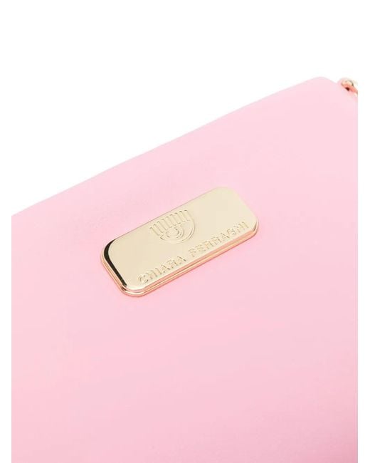 Chiara Ferragni Pink Eyelike Cross Body Bag