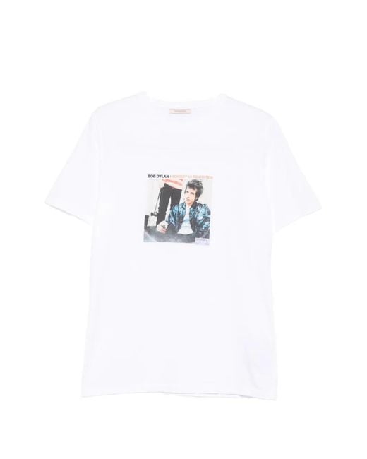 Sartoria Tramarossa White X Bob Dylan Image-Print T-Shirt for men