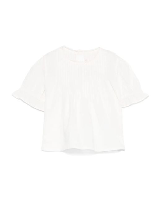 Bonpoint コットン ブラウス White