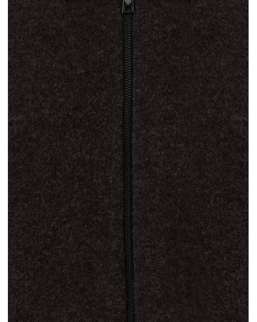 Tagliatore Black Zip-Up Collared Jacket for men
