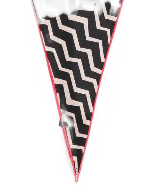 Missoni White Zigzag-Print Triangle Scarf