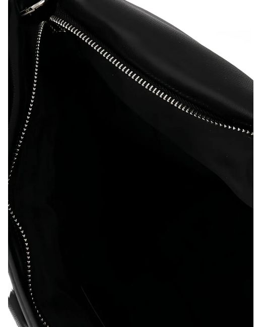 Blauer Black Schultertasche Mit Logo