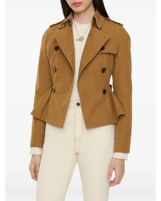 Burberry Brown Cotton Isabella Trench Jacket
