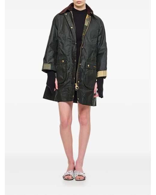 Barbour Black Button-Cotton Coat