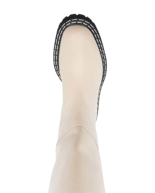 Proenza Schouler White Leather Knee-Length Boots