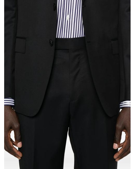 Zegna Black Button Suit for men