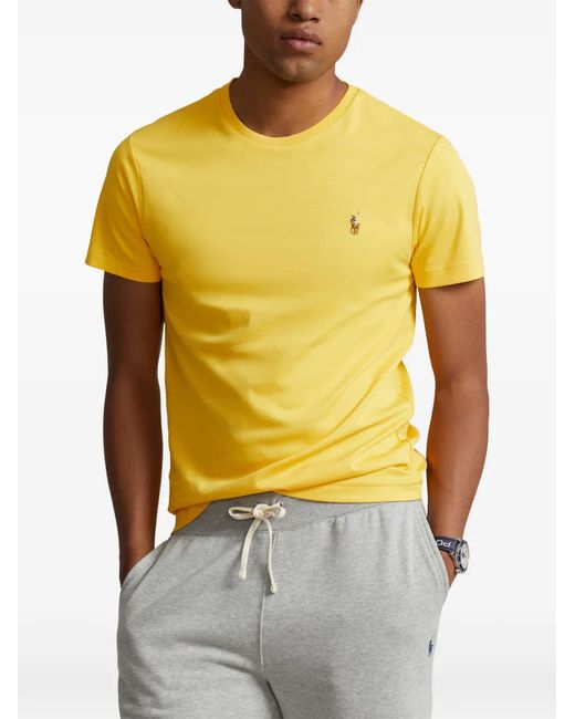 Polo Ralph Lauren Yellow Chest-Logo T-Shirt for men