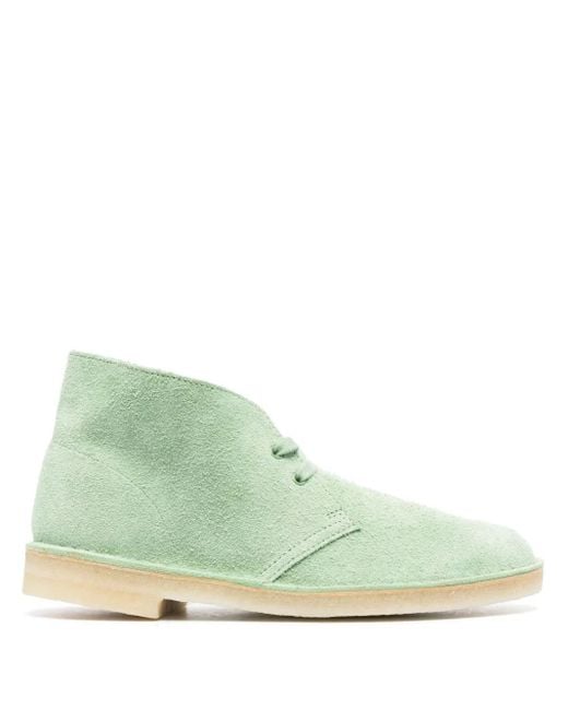 Clarks Green Desert Lace-Up Boots for men