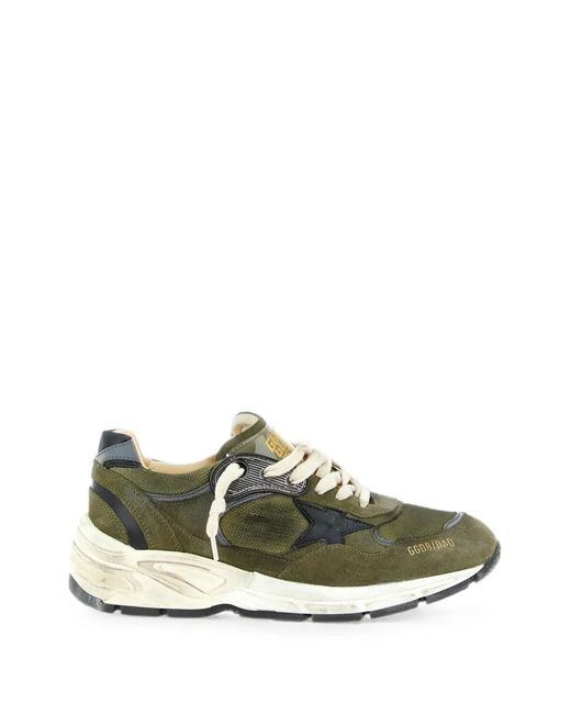 Golden Goose Deluxe Brand Green Running Dad Star-Patch Sneakers
