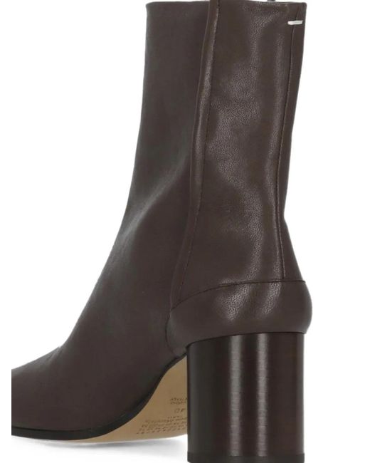 Maison Margiela Brown Tabi Ankle Boots