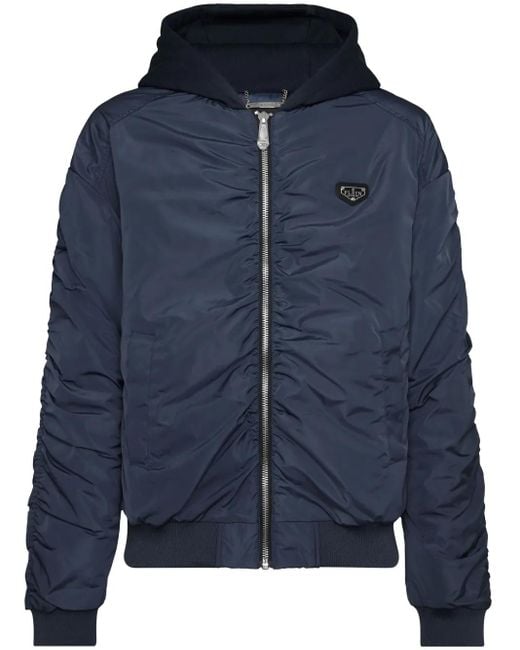 メンズ Philipp Plein パデッドジャケット Blue