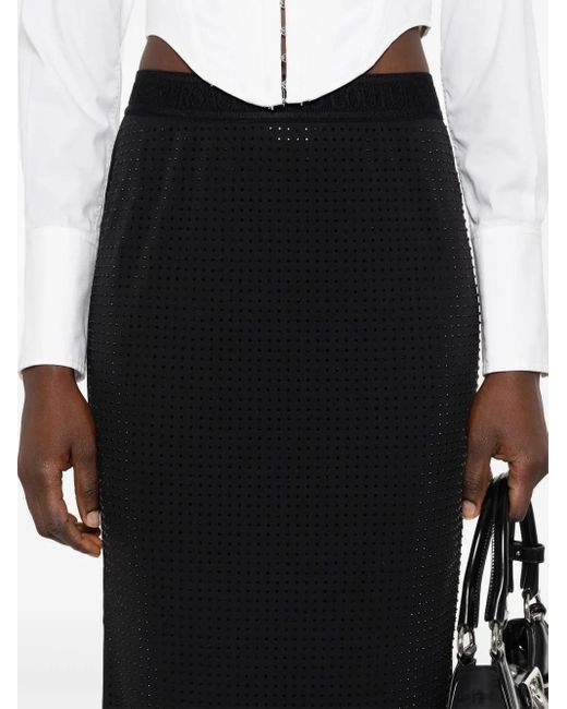 Versace Jeans Couture Black Strassed Jersey