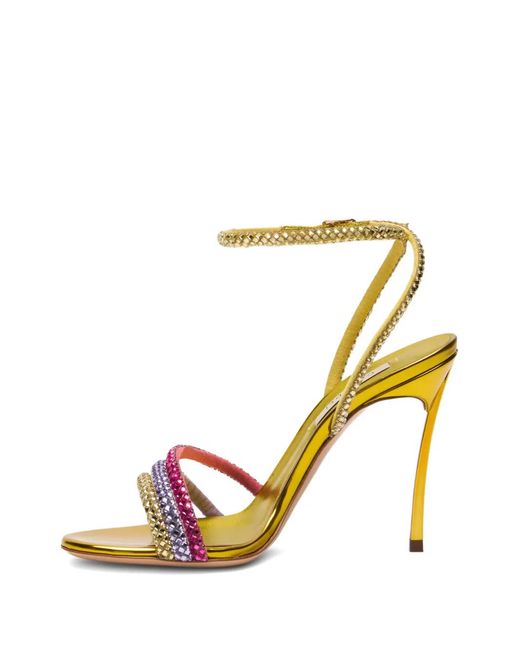 Casadei Metallic Blade Andromeda Sandals