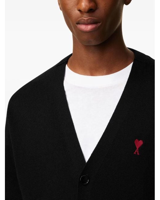 AMI Vest Met Logo in het Black voor heren