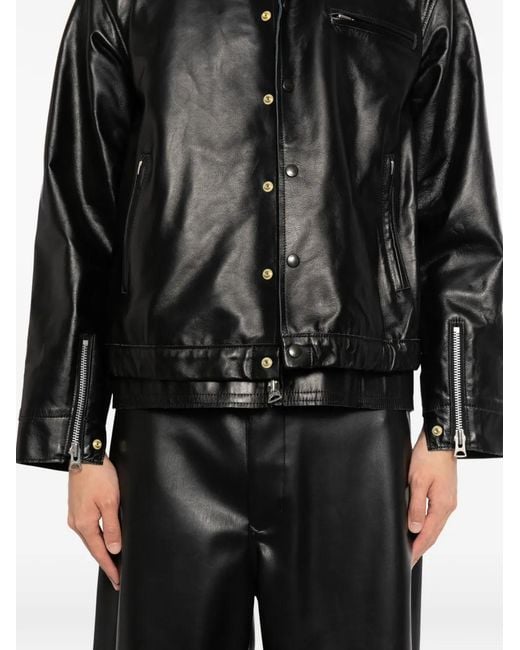 Sacai Black Zip Detail Jacket for men