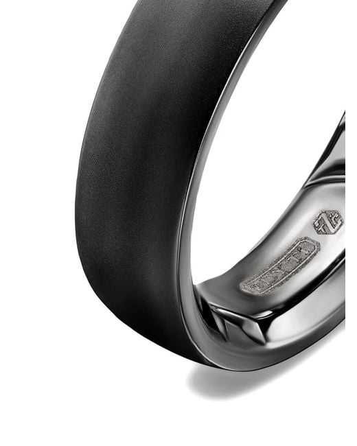 David Yurman Black Streamline Band Ring for men