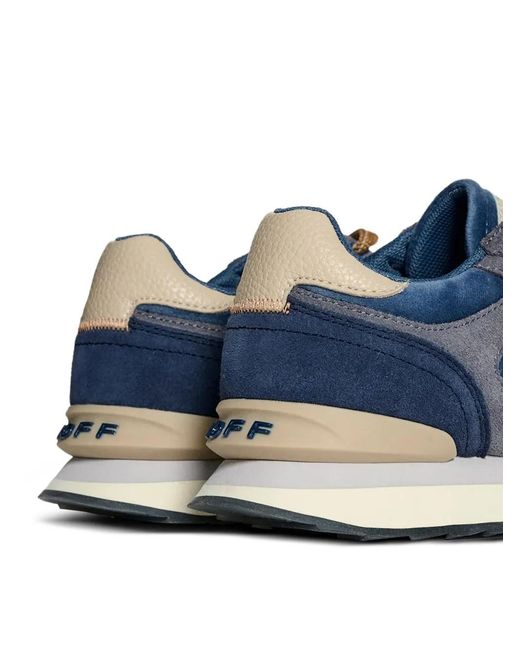 HOFF Blue Panelled Lace-Up Sneakers