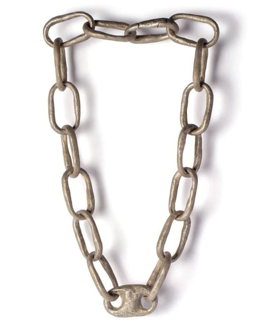 Parts Of 4 Metallic Small Roman Link Necklace