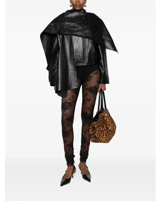ANDAMANE Black Lace Leggings