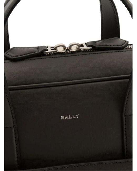 Bally Mythos Leren Aktetas in het Black voor heren