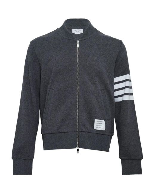 メンズ Thom Browne 4bar ボンバージャケット Blue