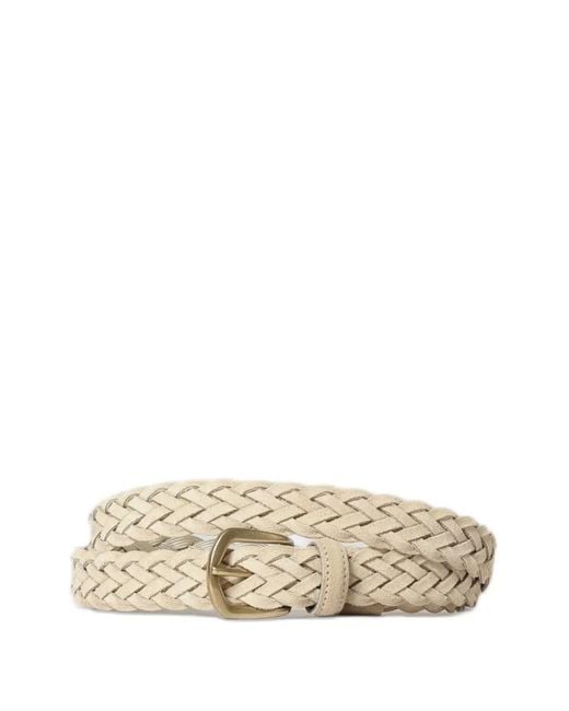 Brooksfield Natural Braided Belt for men