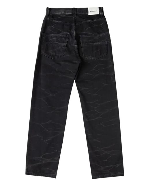 NAMACHEKO Gray Zebra Jeans for men