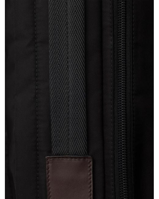 Prada Black Adjustable Nylon Tape Shoulder Bag for men