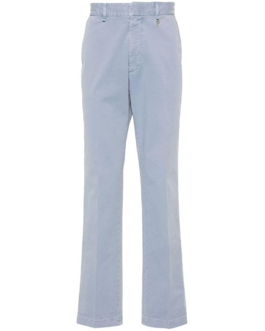 Fendi Blue Tapered Cotton Trousers for men