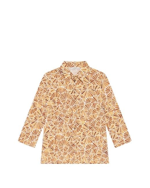 Maliparmi Natural Printed Long-Sleeves Shirt