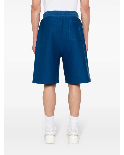 Short De Sport À Logo Embossé Moncler pour homme en coloris Blue