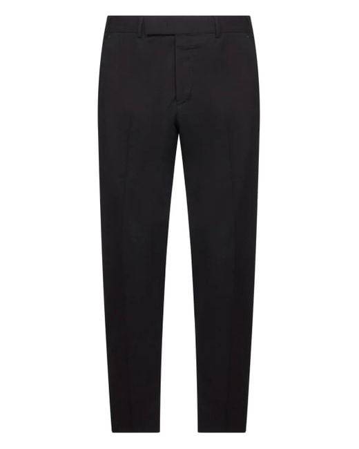 PT Torino Blue Virgin Wool Trousers for men