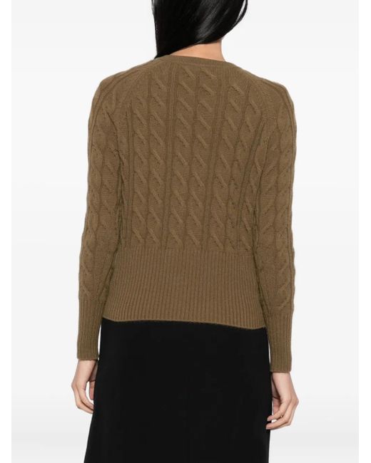 N.Peal Cashmere Green Myla Cardigan