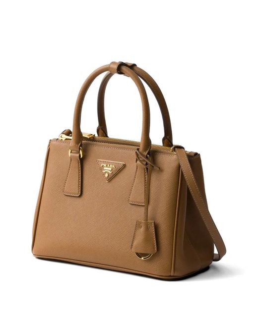 Prada Brown Small Galleria Tote Bag