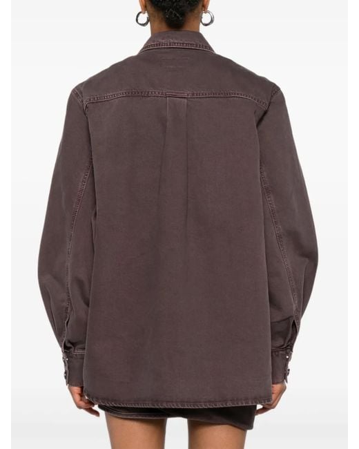 Magda Butrym ボタン シャツ Brown
