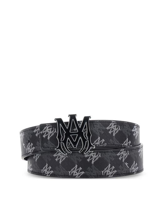 Amiri Black Ma Quad 4Cm Belt for men