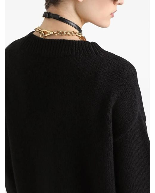 Dolce & Gabbana Black Double-Breasted Cardigan
