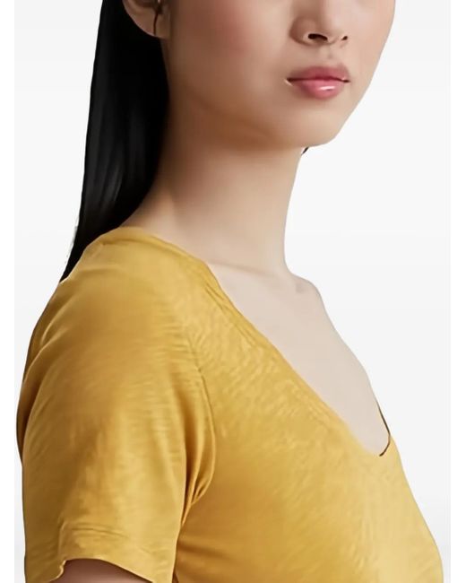 Marc O' Polo Yellow Cotton T-Shirt