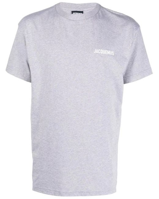 Jacquemus T-Shirt Mit Logo-Print in Gray für Herren
