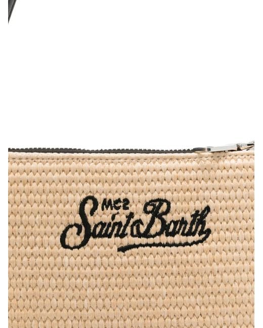 Mc2 Saint Barth Metallic Parisienne Mini Straw Shoulder Bag