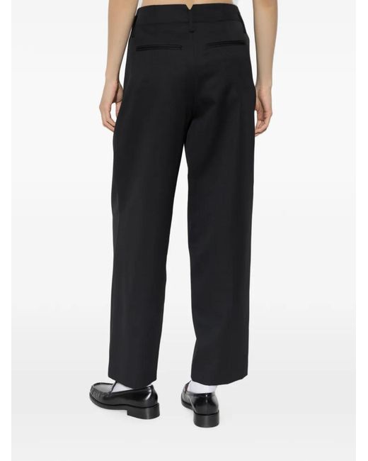 KENZO Black Tailored Pleated Trousers