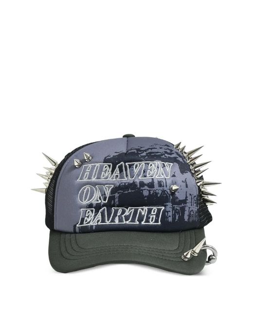 Cappello Dystopia Con Borchie di Erehwon in Blue da Uomo