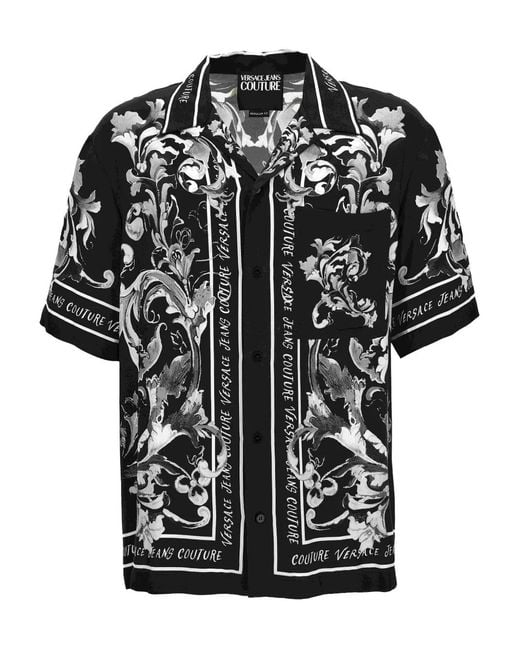 Versace Jeans Couture Black Shirt With Pocket for men