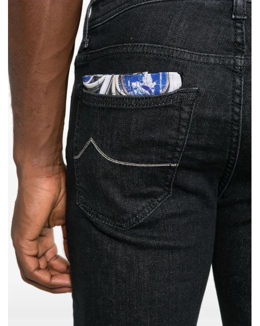 Jacob Cohen Black Bard Jeans for men