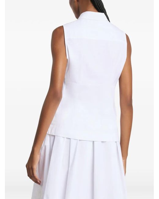 Fay White Sleeveless Shirt
