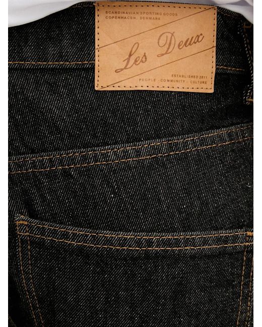 Les Deux Black Ricky Stitch Jeans for men