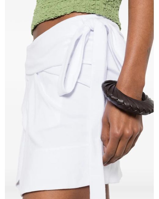 Isabel Marant White Wrap Miniskirt