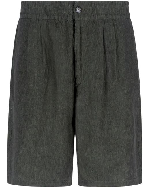 Bermudas de lino Giorgio Armani de hombre de color Gray