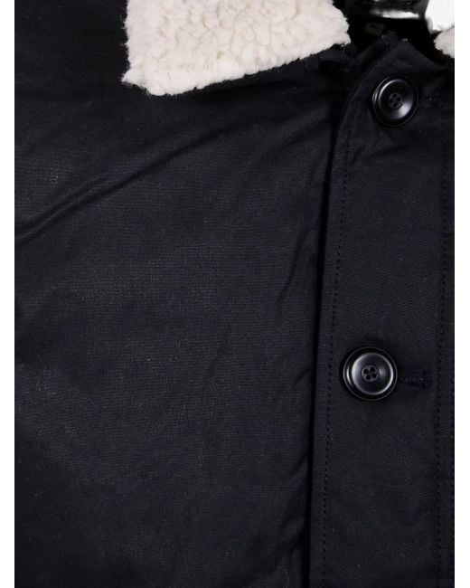 Dickies Black Eisenhower Shearling-Collar Jacket