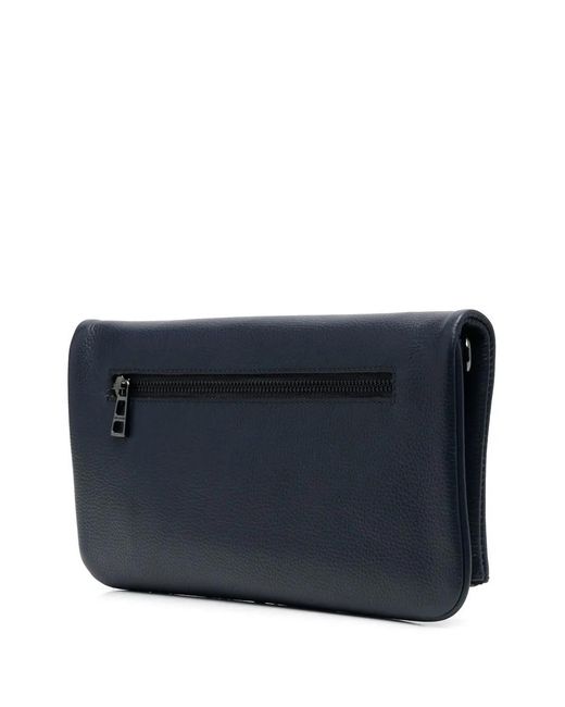 Zadig & Voltaire Blue Grained Wings-Patch Bag
